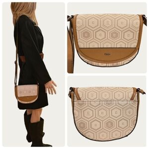 CHAPS Vintage Preppy Classic Saddle  RALPH LAUREN Crossbody/ Shoulder Bag, EUC